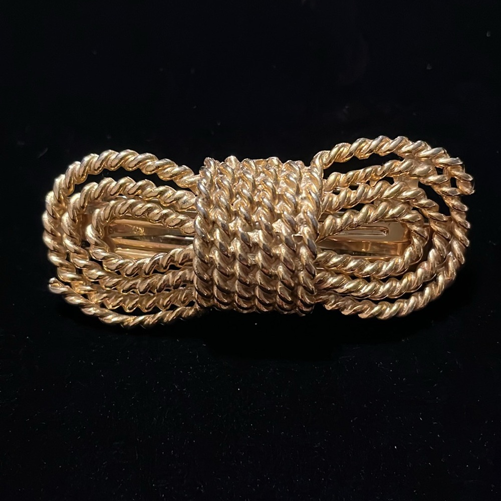 Gold Color Rope Design Hair Clip - Picture 13 of 16